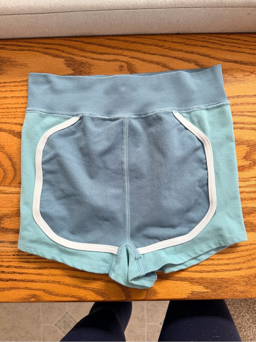 FP Movement by Free People Two-Tone Teal and Slate Athletic Shorts